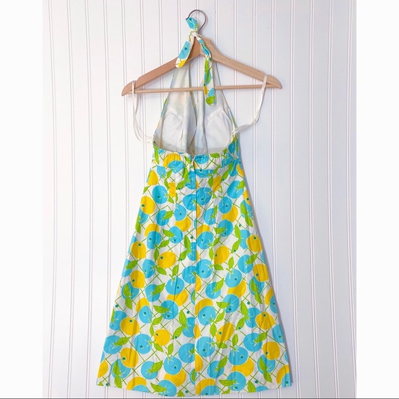 COPY - Lilly Pulitzer Lemon Print Halter Mini Dress - Picture 3 of 8